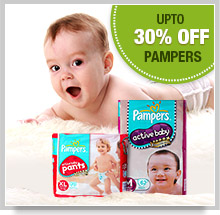 Upto 30% Off on Pampers